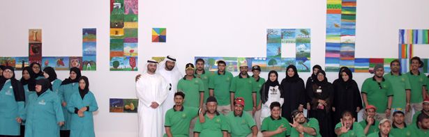 Abu Dhabi Cultural Center Organize A Workshop And An Open Day For People With Determination From The Zayed Agricultural Center Interested In Fine Arts