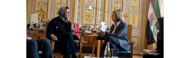 Noura Al Kaabi And The French Minister Of Culture Discuss Bilateral Cultural Ties Between The UAE And France