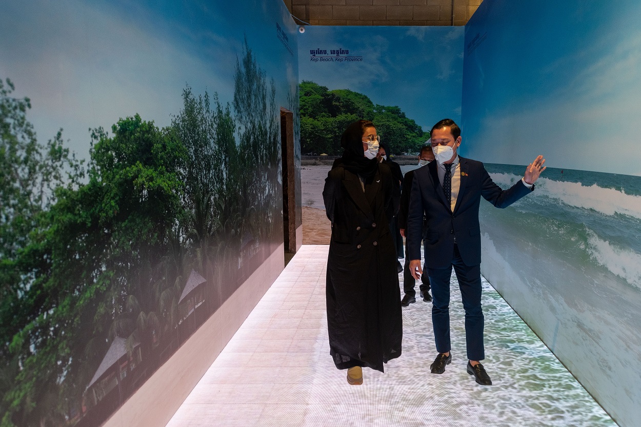 Noura Al Kaabi visits Cambodia and Cuba Pavilions at Expo 2020 Dubai